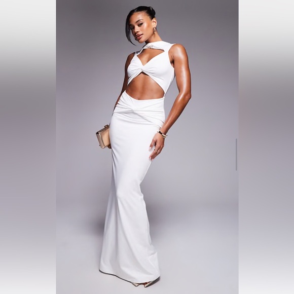 ASOS Dresses & Skirts - ASOS White Cutout Maxi Dress